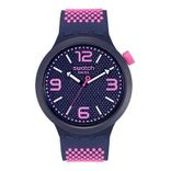 Swatch Unisex Navy Blue Swiss Made Analogue Watch SO27N103