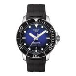 TISSOT Men Navy Blue Seastar 1000 Powermatic 80 Swiss Automatic Analogue Watch T1204071704100