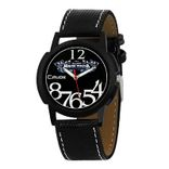 Crude Analog Watch rg459 with Leather Strap for Men