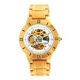 FOCE Men White & Gold-Toned Analogue Watch AUTOMATIC