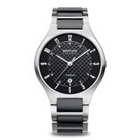 Bering Men Black Titanium Sapphire Crystal Watches-11739-702