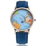 declasse WORLD MAP black direction with mini world Watch - For Men