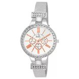 Ziera ZR8032 Special dezined collection Silver and Ross gold Watch - For Women