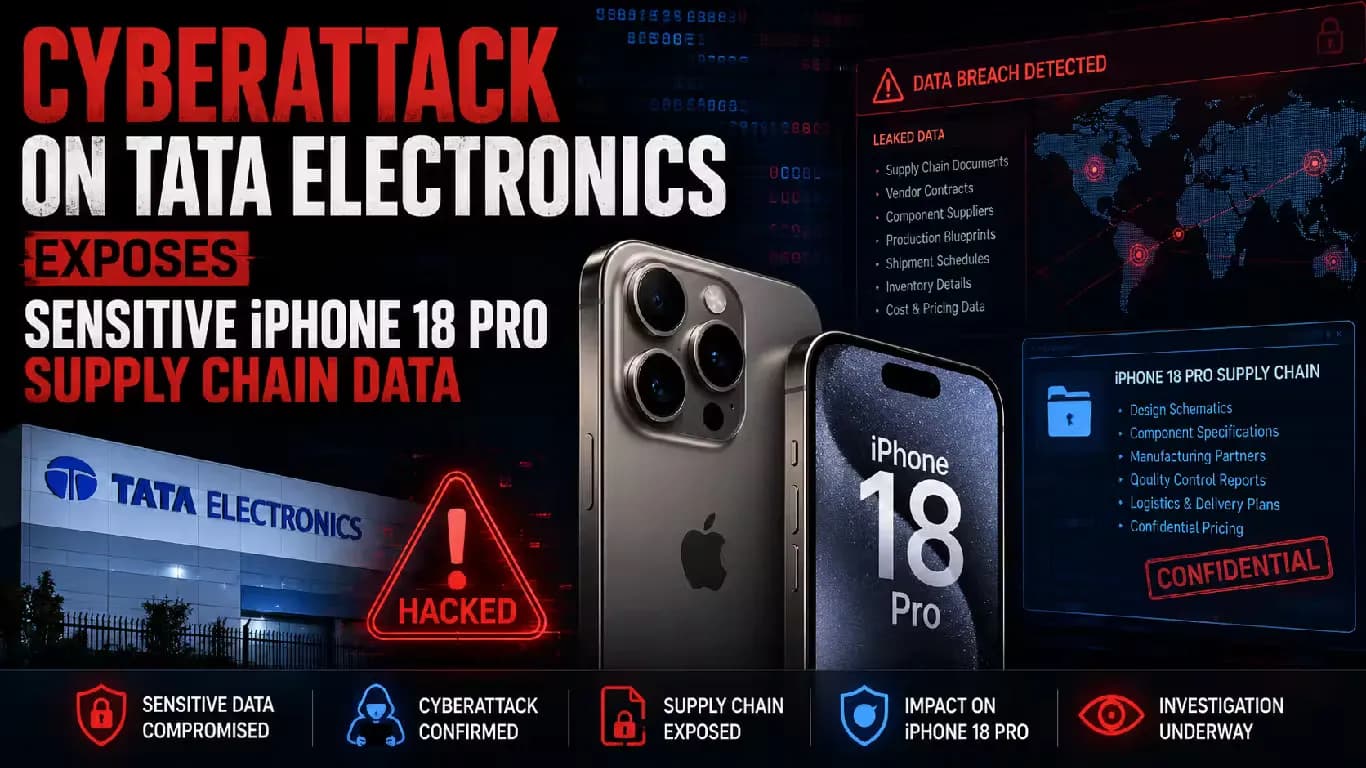 Cyberattack on Tata Electronics Exposes Sensitive iPhone 18 Pro Supply Chain Data