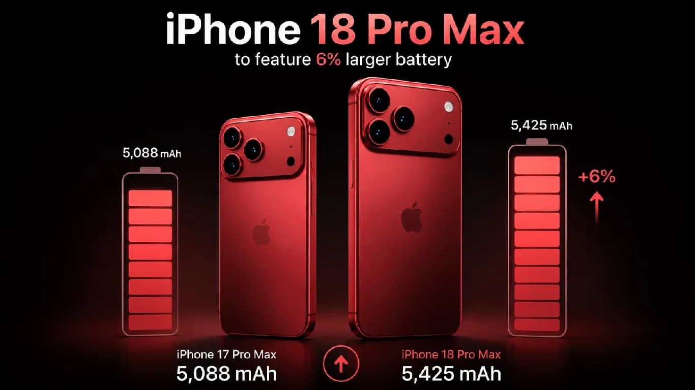 iPhone 18 Pro Max to Feature Increased Thickness and Larger Battery