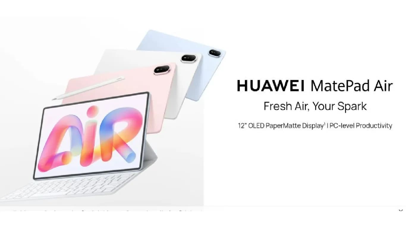 Huawei Unveils MatePad Air (2026) with OLED Display and Enhanced Features Huawei Unveils MatePad Air (2026) with OLED Display and Enhanced Features