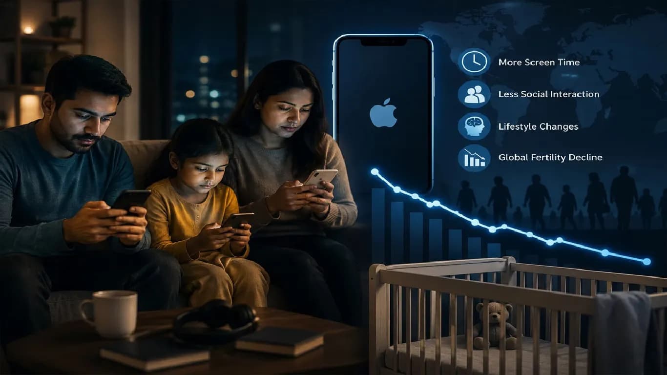 Studies Link iPhone and Smartphones to Global Decline in Birth Rates Since 2007 Studies Link iPhone and Smartphones to Global Decline in Birth Rates Since 2007