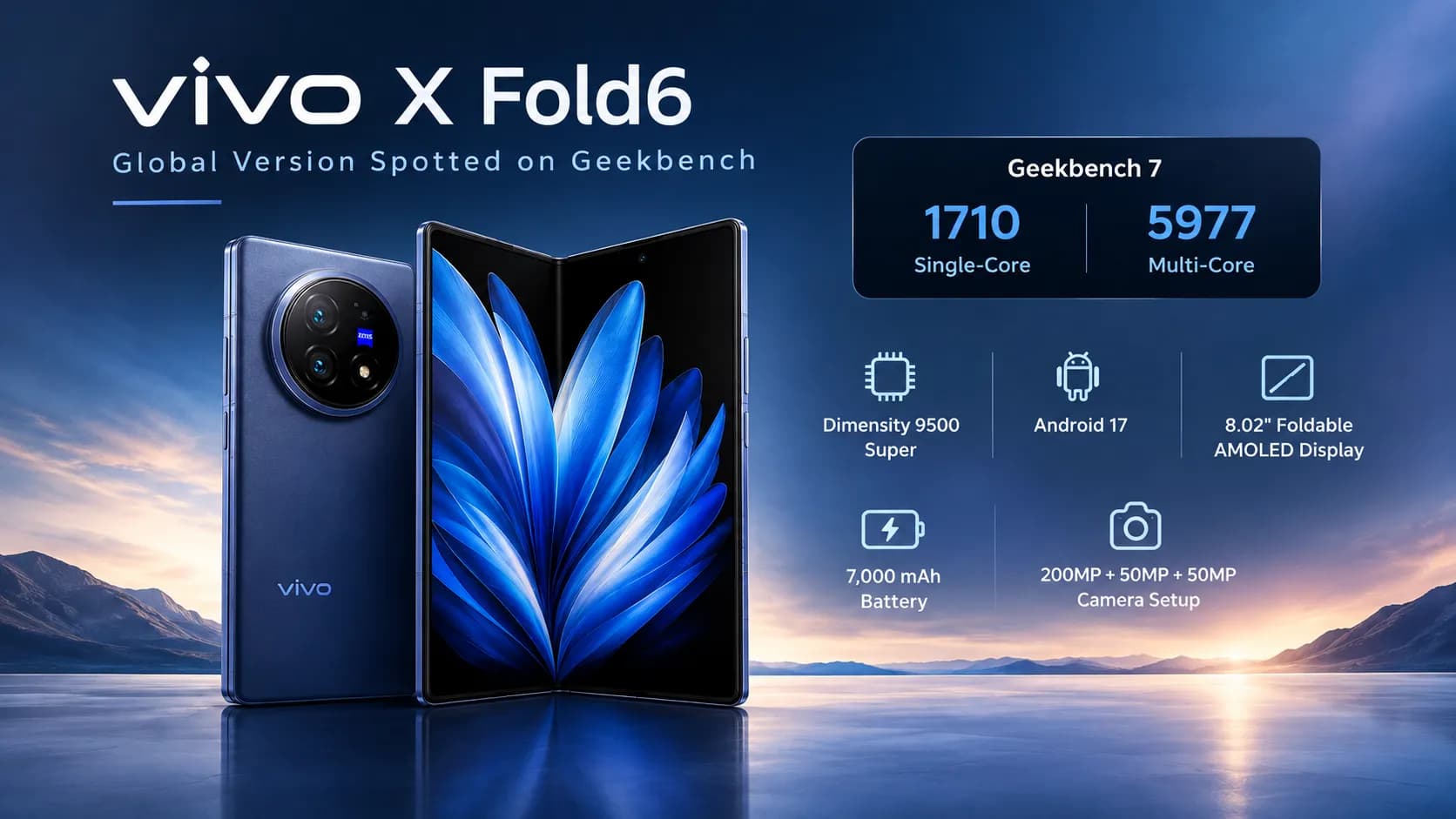 Vivo X Fold6 global version spotted on Geekbench — Launch just weeks away Vivo X Fold6 global version spotted on Geekbench — Launch just weeks away