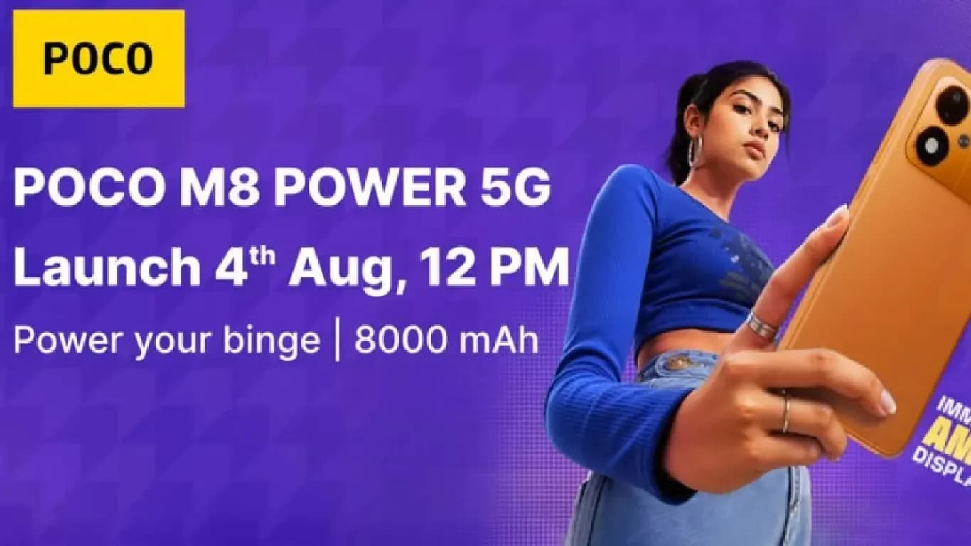 Poco M8 Power Set for India Launch on August 4 With 8,000mAh Battery