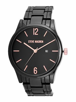 Steve Madden Men Black Analogue Watch SMW251BK Steve Madden Men Black Analogue Watch SMW251BK