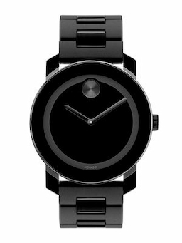 Movado Men Black Analogue Watch 3600047 Movado Men Black Analogue Watch 3600047