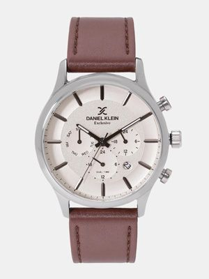 Daniel Klein Exclusive Men Beige Analogue Watch DK11969-3 Daniel Klein Exclusive Men Beige Analogue Watch DK11969-3