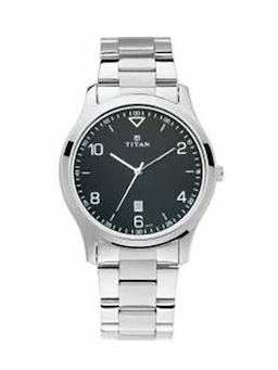 Titan Men Black Analogue Watch Titan Men Black Analogue Watch