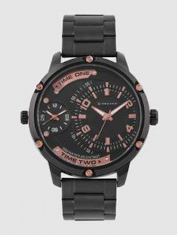 Giordano Men Black Analogue Watch C1183-11 Giordano Men Black Analogue Watch C1183-11