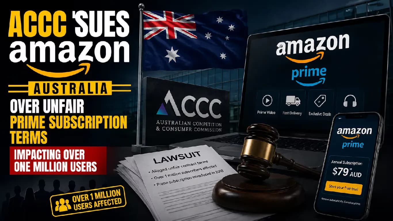 ACCC Sues Amazon Australia Over Unfair Prime Subscription Terms Impacting Over One Million Users ACCC Sues Amazon Australia Over Unfair Prime Subscription Terms Impacting Over One Million Users