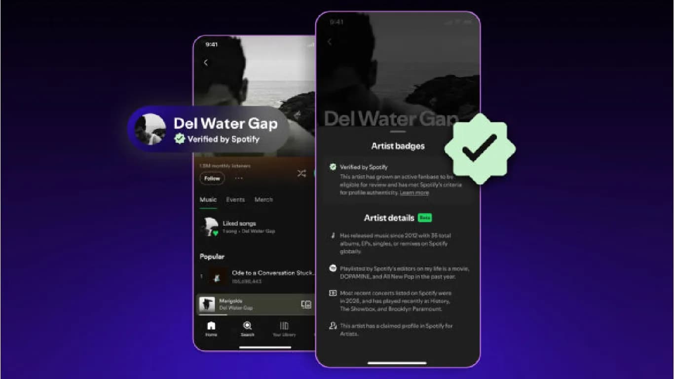 Spotify Introduces Verified Badge for Non-AI Artists to Boost Authenticity