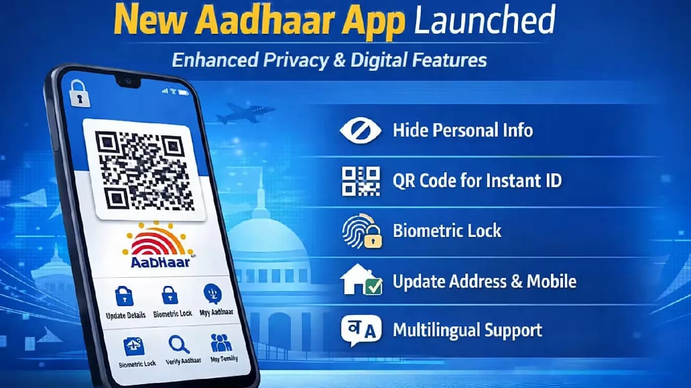 UIDAI Launches New Aadhaar App With Enhanced Privacy and Security Features UIDAI Launches New Aadhaar App With Enhanced Privacy and Security Features