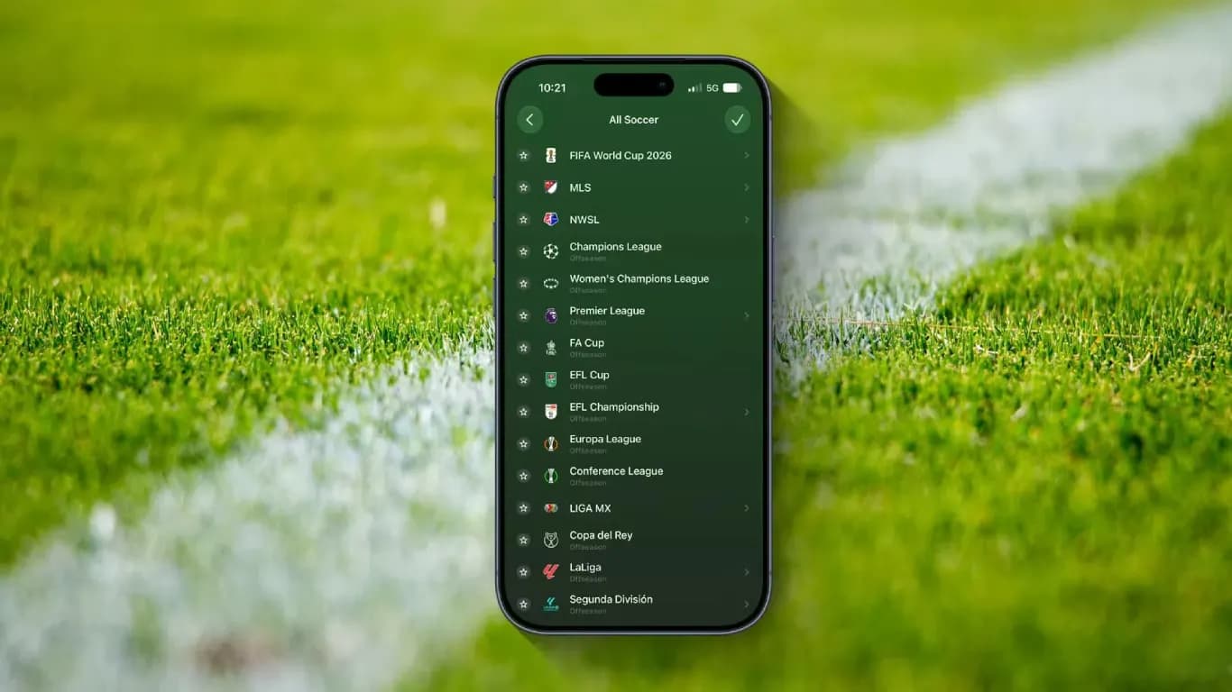Apple Sports App Update Adds Support for More Soccer Leagues and Formations Apple Sports App Update Adds Support for More Soccer Leagues and Formations