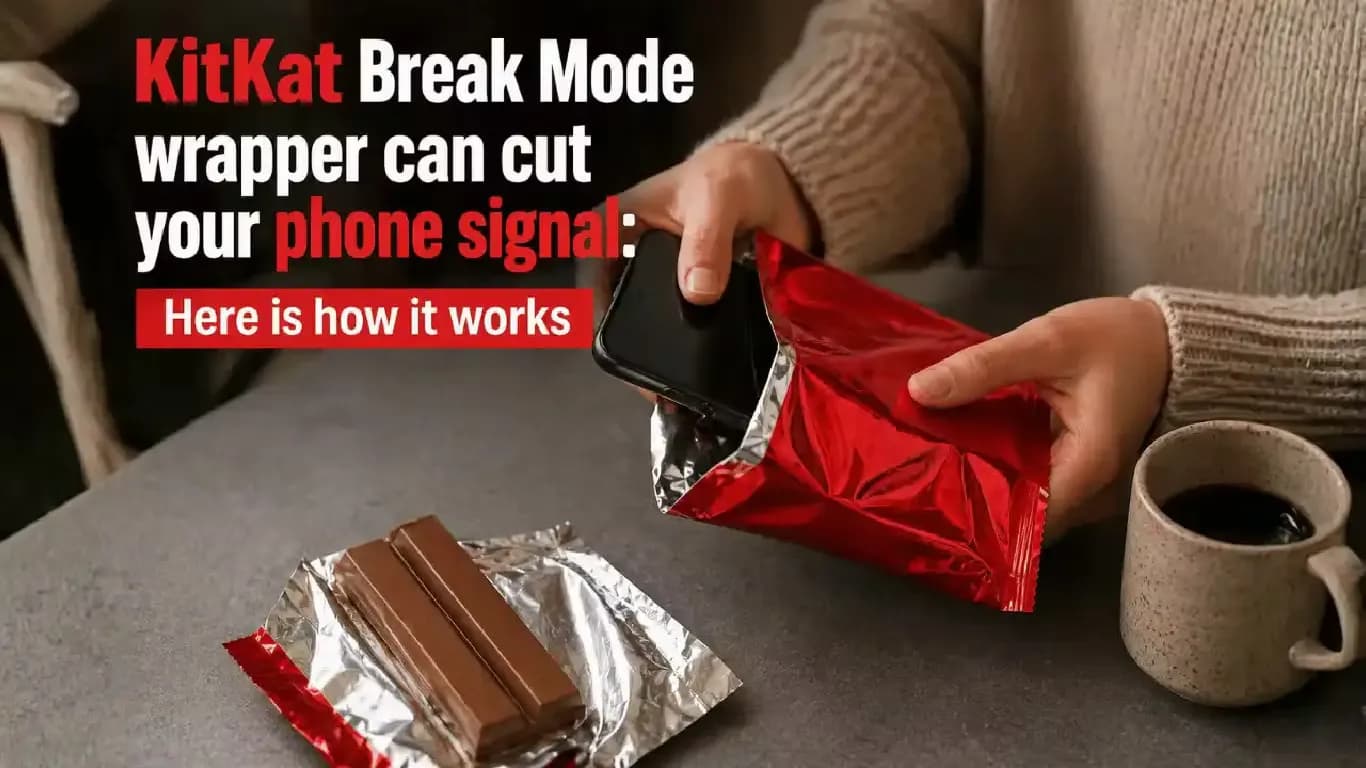 KitKat Launches Break Mode Wrapper to Block Mobile Signals During Snack Breaks KitKat Launches Break Mode Wrapper to Block Mobile Signals During Snack Breaks