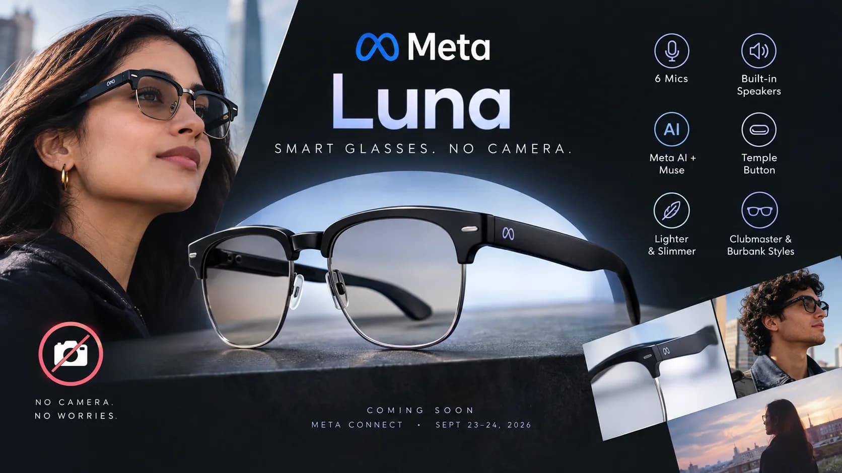 Meta Luna Smart Glasses Without Camera Expected to Launch in October 2026