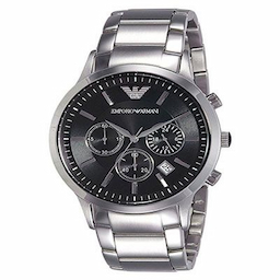 Emporio Armani Timeless AR2434 Silver Black Analog Mens watch Emporio Armani Timeless AR2434 Silver Black Analog Mens watch