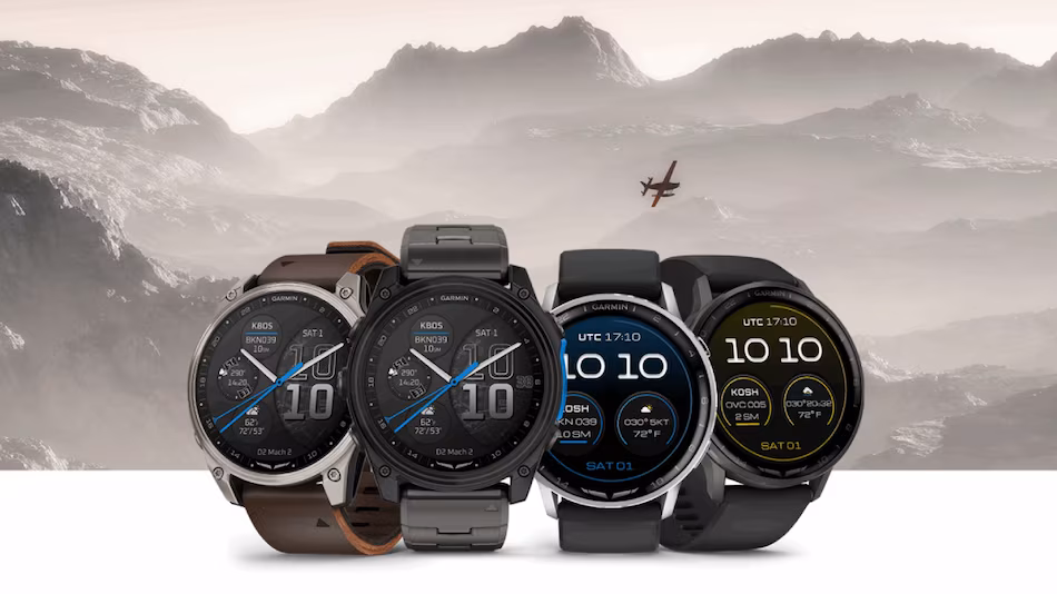 Garmin Launches D2 Air X15 and D2 Mach 2: Advanced Aviator Smartwatches for Modern Pilots
