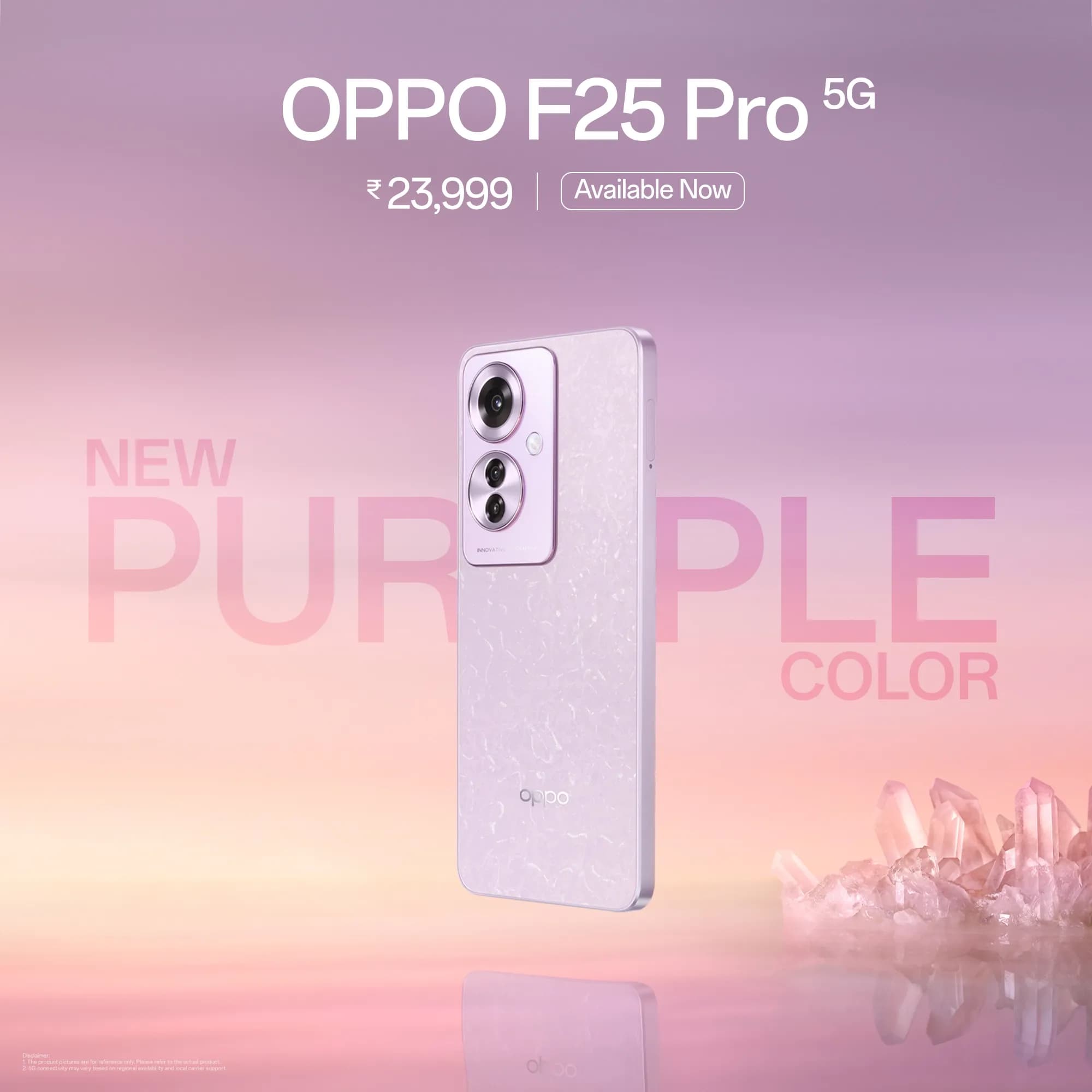 OPPO F25 Pro 5G Now Available in Coral Purple Variant in India