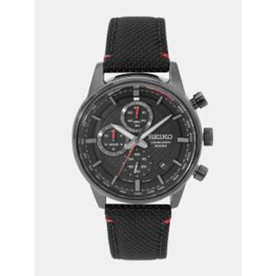 Seiko Men Black Chronograph Watch SSB315P1 Seiko Men Black Chronograph Watch SSB315P1