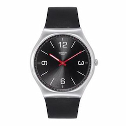 Swatch Unisex Black Swiss Made Analogue Watch SS07S100 Swatch Unisex Black Swiss Made Analogue Watch SS07S100