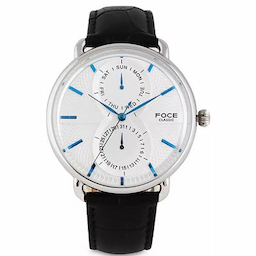 Foce Men Brown Leather Analogue Watch FCMW11SSL Foce Men Brown Leather Analogue Watch FCMW11SSL