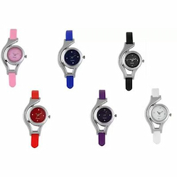 Spinoza Glory round multicolor fancy beautiful set of 6 watch for girls Watch - For Girls Spinoza Glory round multicolor fancy beautiful set of 6 watch for girls Watch - For Girls