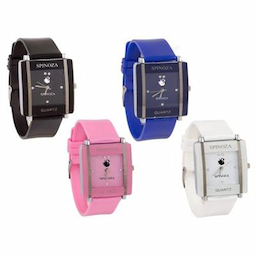 Spinoza Glory multicolors square shape proffessional and beautiful women combo X70 Watch - For Girls Spinoza Glory multicolors square shape proffessional and beautiful women combo X70 Watch - For Girls