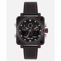 Boxer Men Black Analogue and Digital Watch BXLBK017 Boxer Men Black Analogue and Digital Watch BXLBK017