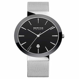 Bering Men Black Ceramic Sapphire Crystal Watches-11440-042 Bering Men Black Ceramic Sapphire Crystal Watches-11440-042