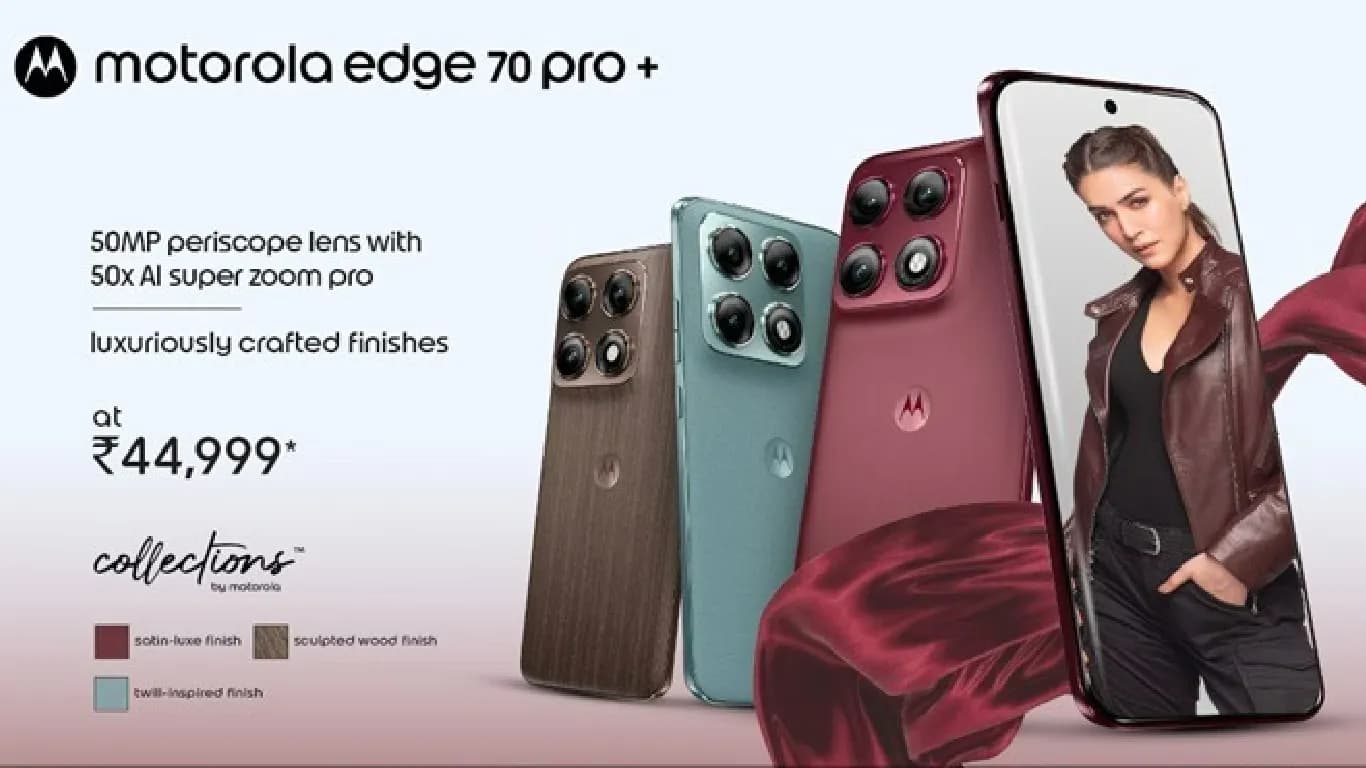 Motorola Edge 70 Pro+ Launched in India With 50MP Telephoto Camera and 90W Charging Motorola Edge 70 Pro+ Launched in India With 50MP Telephoto Camera and 90W Charging