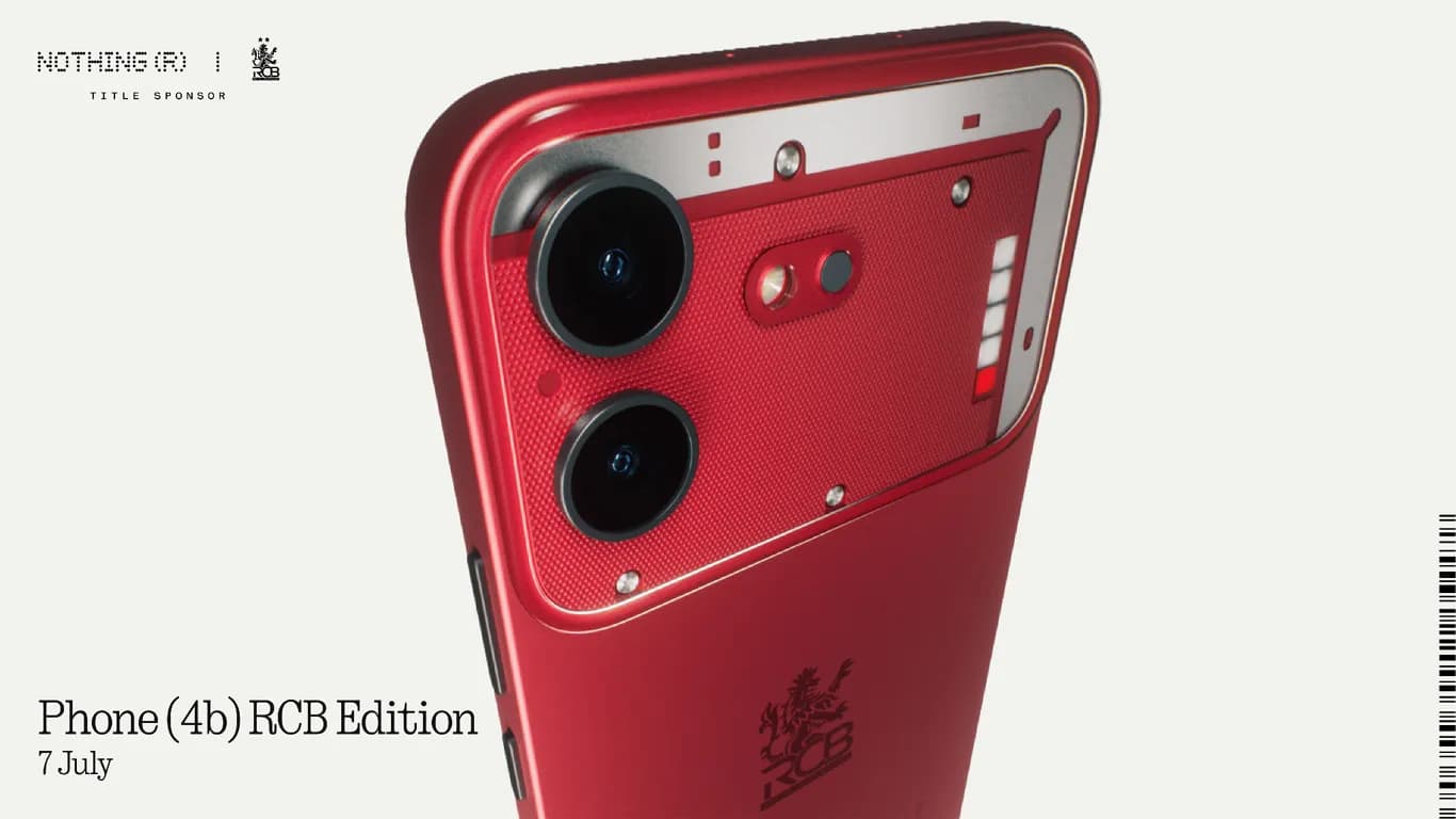Nothing unveils the exclusive Phone (4b) RCB Edition ahead of July 7 launch Nothing unveils the exclusive Phone (4b) RCB Edition ahead of July 7 launch