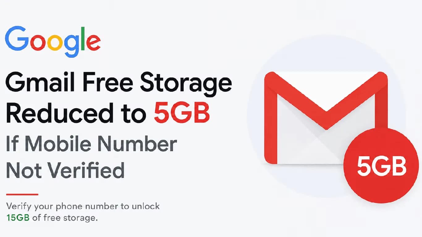 Google Tests 5GB Default Storage for New Accounts Without Phone Verification Google Tests 5GB Default Storage for New Accounts Without Phone Verification
