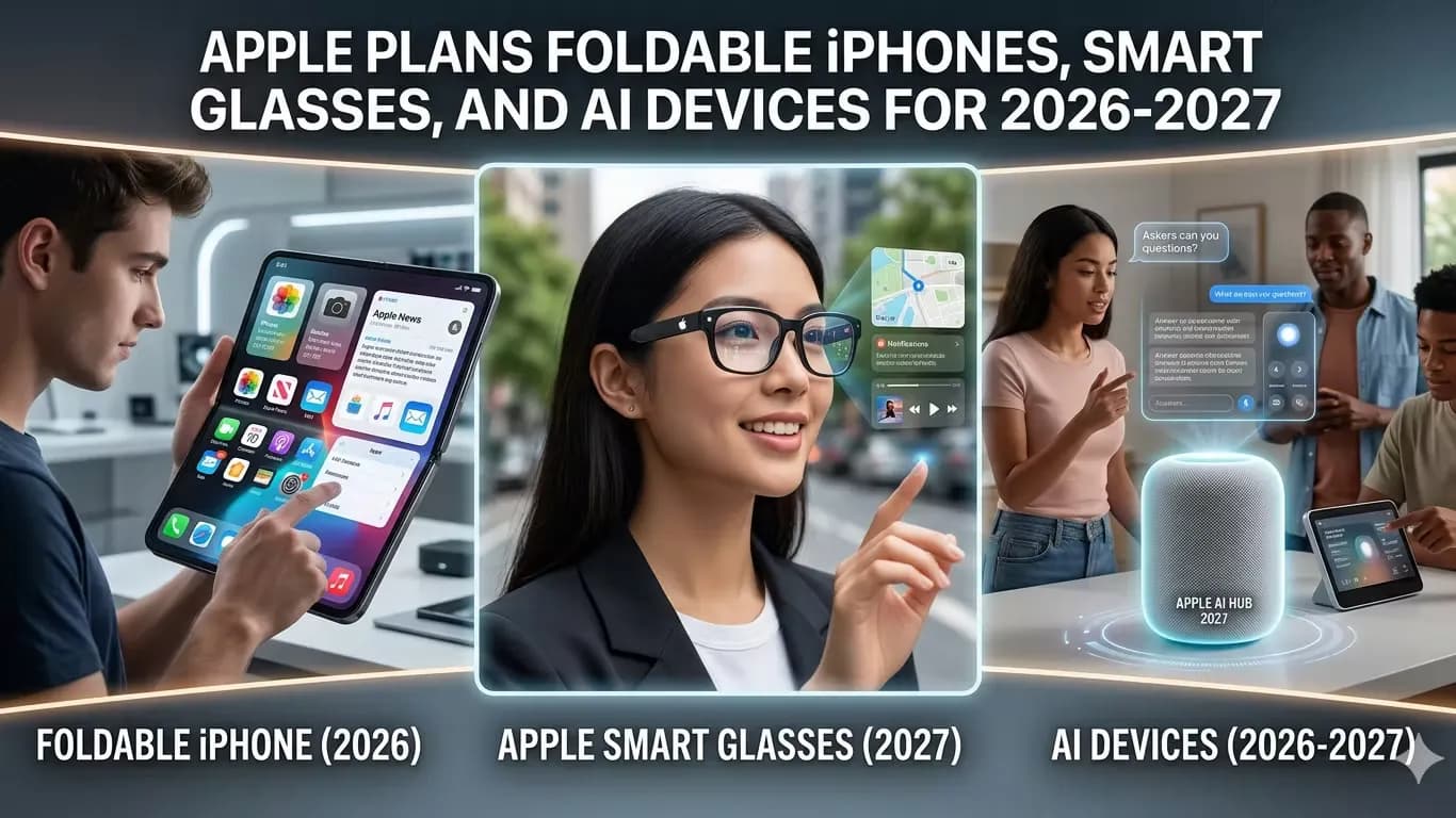 Apple Plans Foldable iPhones, Smart Glasses, and AI Devices for 2026-2027