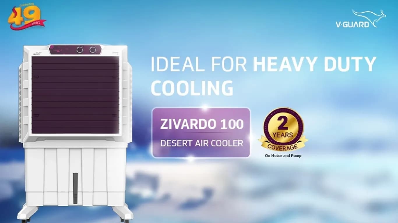 V-Guard Zivardo 100 Air Cooler Launched in India with 100L Tank and 20m Air Throw V-Guard Zivardo 100 Air Cooler Launched in India with 100L Tank and 20m Air Throw