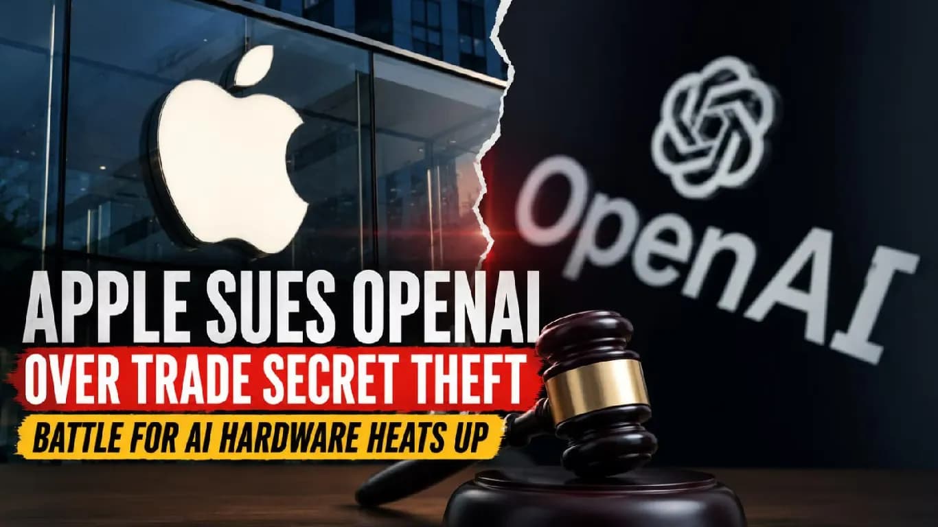 Apple Sues OpenAI Over Trade Secrets, Email Error Ends Talks Apple Sues OpenAI Over Trade Secrets, Email Error Ends Talks