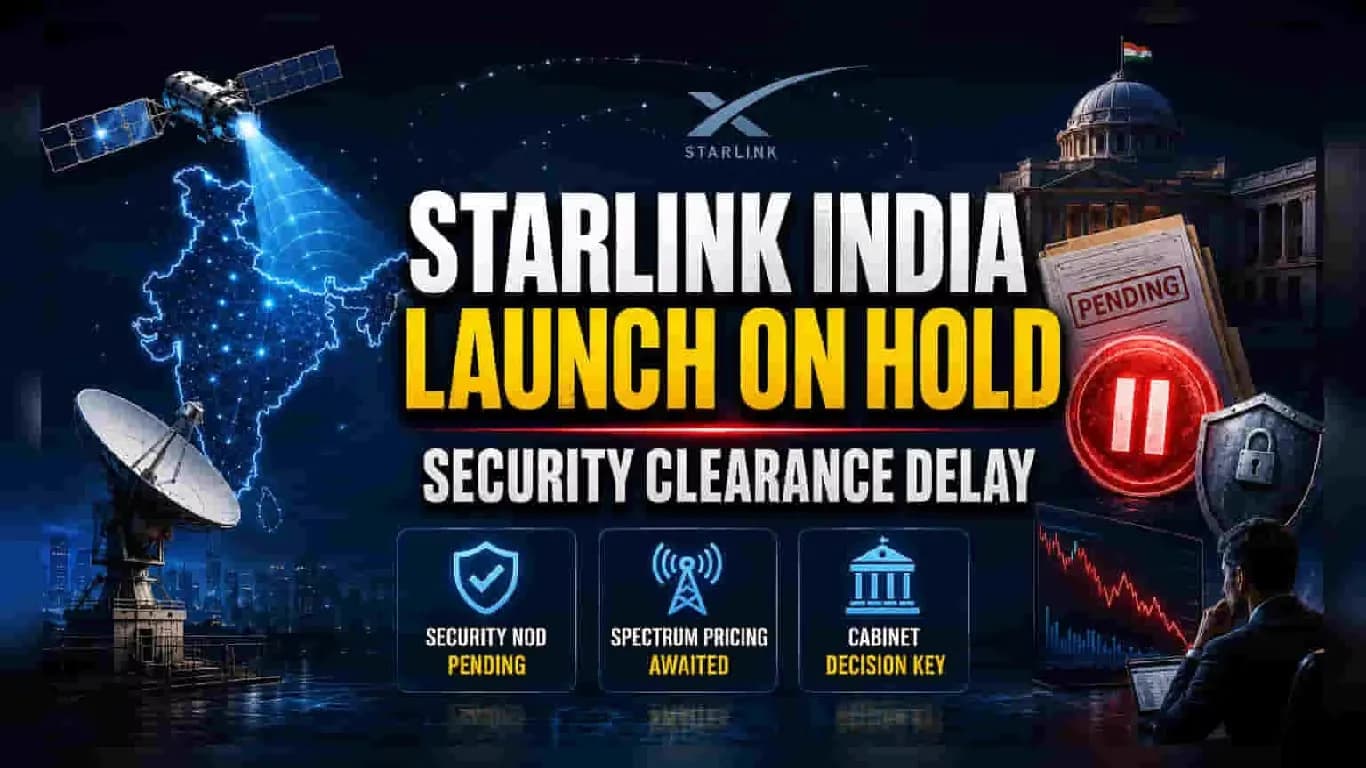 India Delays Starlink Launch Over Security Concerns Amid Geopolitical Tensions India Delays Starlink Launch Over Security Concerns Amid Geopolitical Tensions