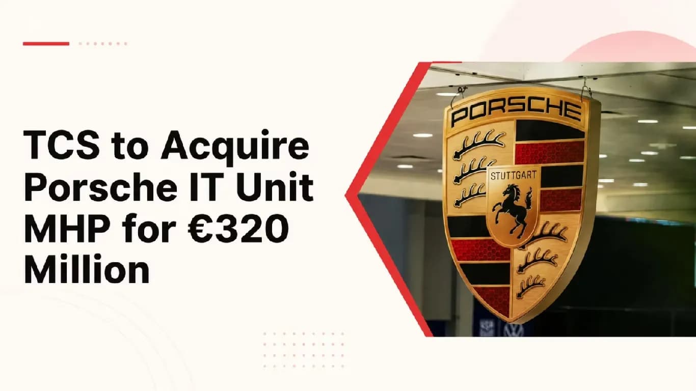 TCS to Acquire Porsche Consulting Unit MHP in EUR 320 Million Deal TCS to Acquire Porsche Consulting Unit MHP in EUR 320 Million Deal