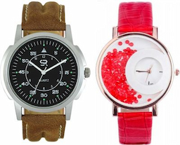 Ad Global AD Global Fency Look Branded Collection Couple New Desginer Leather Strap With Best Offer SR-01_MX06 Watch - For Couple Ad Global AD Global Fency Look Branded Collection Couple New Desginer Leather Strap With Best Offer SR-01_MX06 Watch - For Couple