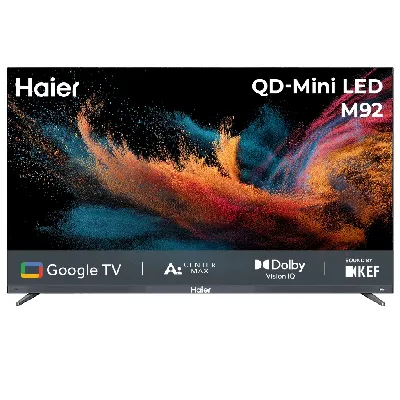 Haier H65M92FUX QD-Mini LED M92 Series 65 Inch 144Hz Smart Google TV with AI Center Max H65M92FUX QD-Mini LED M92 Series 65 Inch 144Hz Smart Google TV with AI Center Max